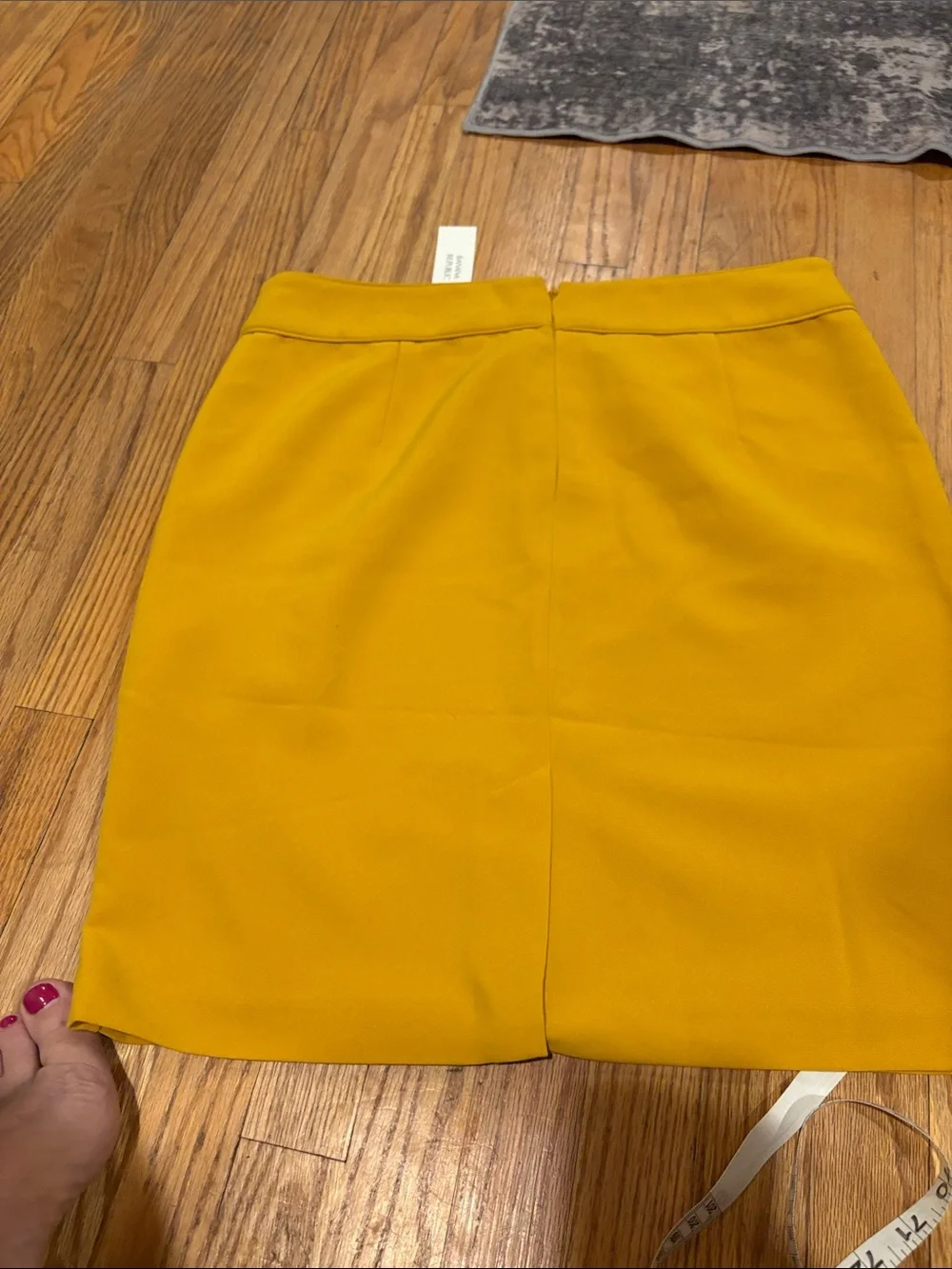 Banana Republic Pencil Skirt Womens 8 Mustard Yellow Excellent Tailored Office - Picture 3 of 7